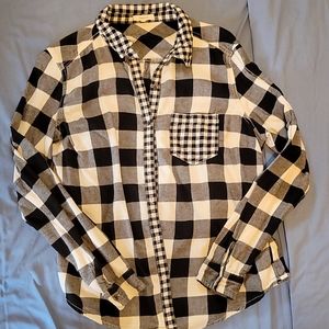 Buffalo Check Plaid Long Sleeve Button Up
